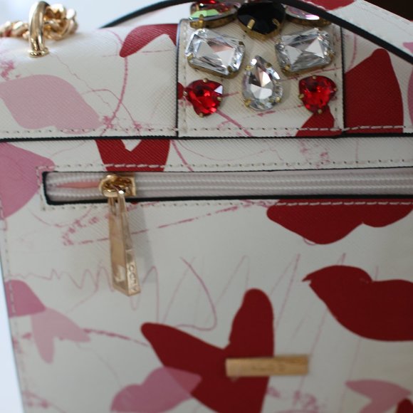 Red + White Heart Aldo Purse - Picture 5 of 5